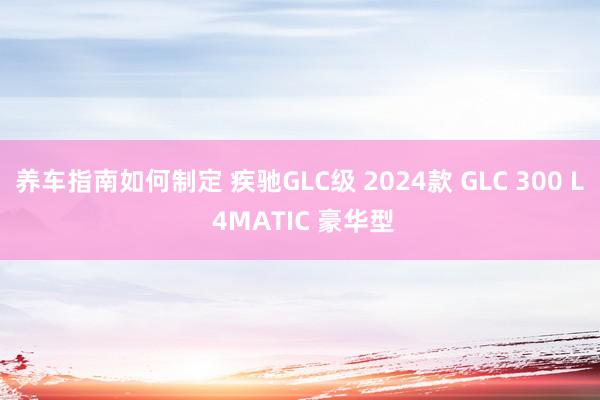 养车指南如何制定 疾驰GLC级 2024款 GLC 300 L 4MATIC 豪华型