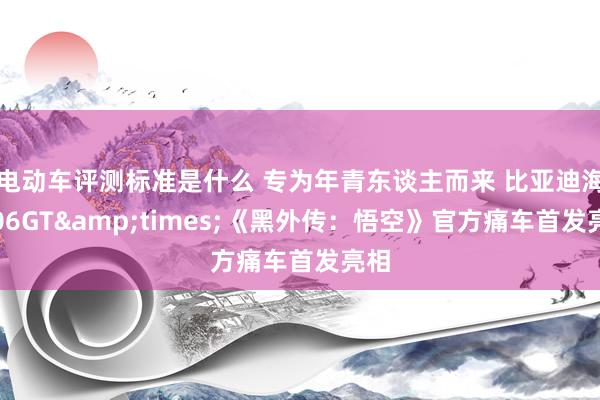 电动车评测标准是什么 专为年青东谈主而来 比亚迪海豹06GT&times;《黑外传：悟空》官方痛车首发亮相