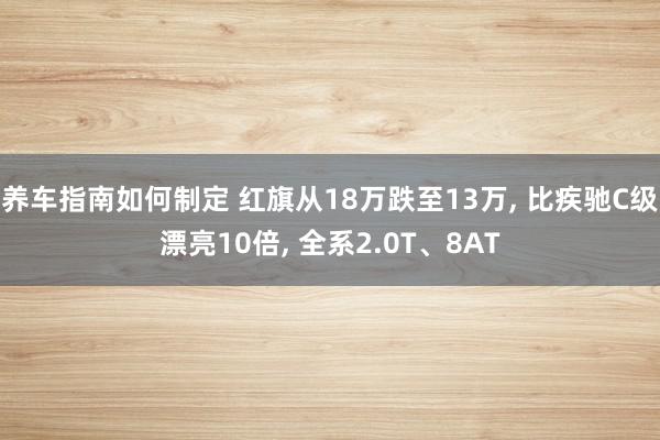 养车指南如何制定 红旗从18万跌至13万, 比疾驰C级漂亮10倍, 全系2.0T、8AT